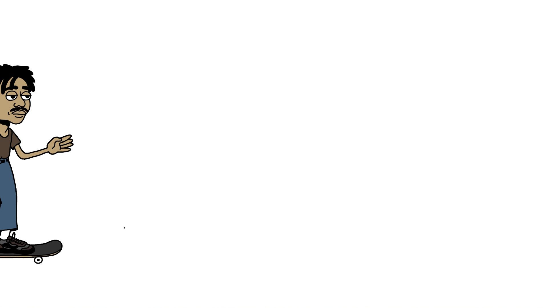 Animated skater rolls in for the Vans The Wayvee Campaign